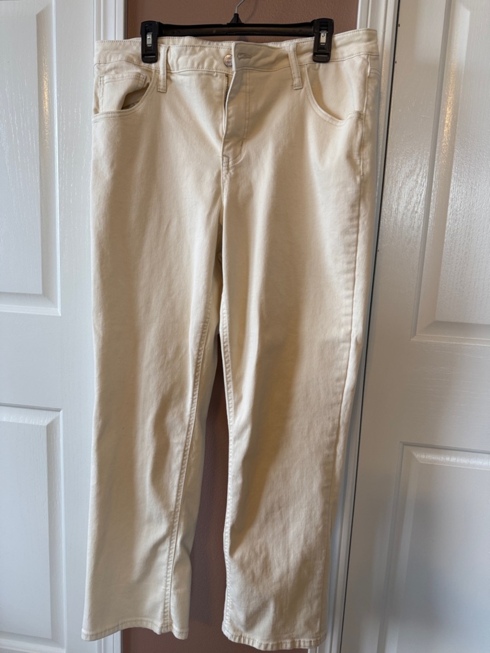 Maurices Cream Straight-Leg Jeans